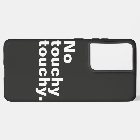 No touchy内向きおもしろいデザイン samsung galaxyケース (裏面横)