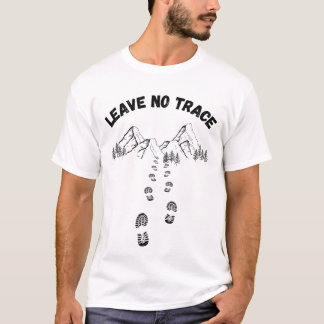 No Trace離れ Ecoffendly Hiking Respect自然 Tシャツ