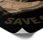 No Trace 離れ – 屋外での保護メッセージStic ポスター (角)