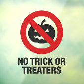 No Trick Or Treatersアンチハロウィーンモチーフ1 ウィンドウサイン (シート3)