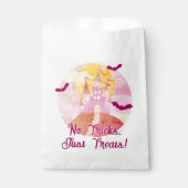 No Tricks Just Treat 不気味 Castle Halloween フェイバーバッグ (正面)