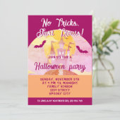 No Tricks Just Treat 不気味 Castle Halloween 招待状 (スタンド正面)