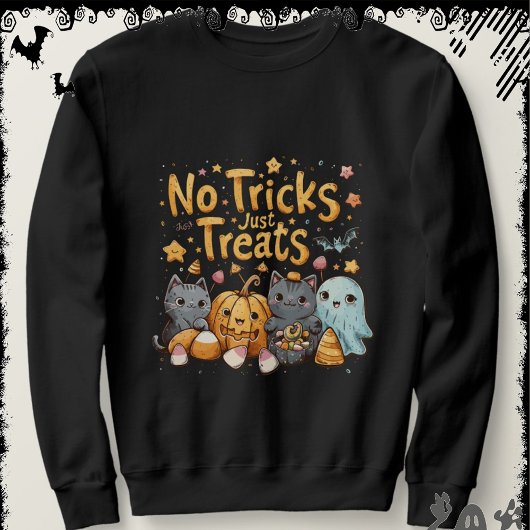No Tricks Just Treats | ExDesigner | Halloween スウェットシャツ