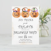 No tricks just treats Halloween party 招待状 (スタンド正面)
