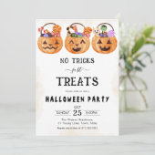 No tricks just treats  spooky Halloween party 招待状 (スタンド正面)