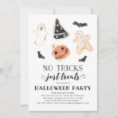 No Tricks, Just Treetsハロウィーン招待状 招待状 (正面)
