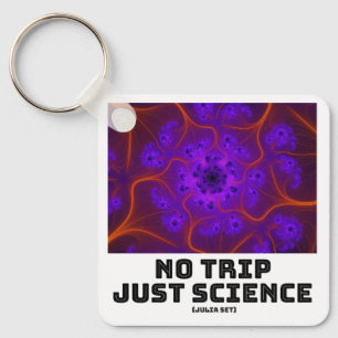No Trip Just Science Mandelbrot Julia Set Fractal キーホルダー