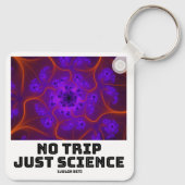 No Trip Just Science Mandelbrot Julia Set Fractal キーホルダー (裏面)