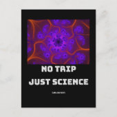 No Trip Just Science Mandelbrot Julia Set Fractal ポストカード (正面)