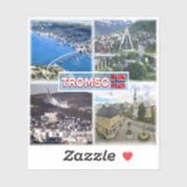 NO Tromso – 空中表示 – アーティック大聖堂 シール (シート)