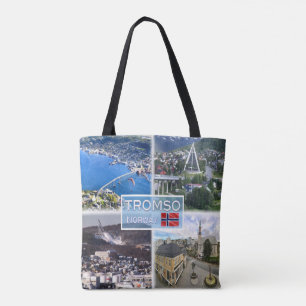 NO Tromso – 空中表示 – アーティック大聖堂 – トートバッグ