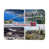 NO Tromso – 空中表示 – アーティック大聖堂 マグネット (横)