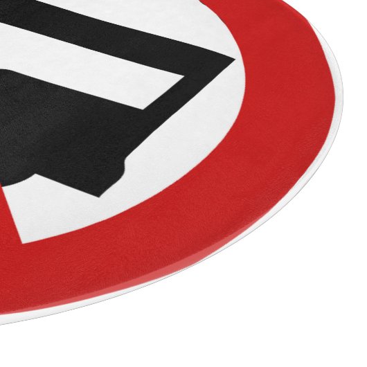 NO Tuk-Tukタクシー⚠タイの道路標識⚠ カッティングボード (角)