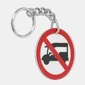 NO Tuk-Tukタクシー⚠タイの道路標識⚠ キーホルダー (正面左)