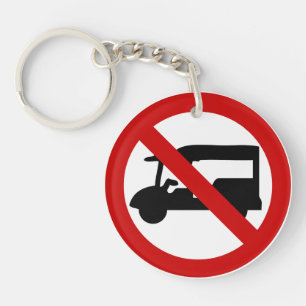 NO Tuk-Tukタクシー⚠タイの道路標識⚠ キーホルダー