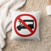 NO Tuk-Tukタクシー⚠タイの道路標識⚠ クッション (ブランケット)