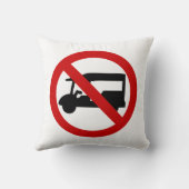 NO Tuk-Tukタクシー⚠タイの道路標識⚠ クッション (裏面)