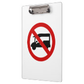 NO Tuk-Tukタクシー⚠タイの道路標識⚠ クリップボード (左)