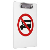 NO Tuk-Tukタクシー⚠タイの道路標識⚠ クリップボード (右)