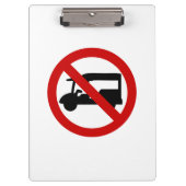 NO Tuk-Tukタクシー⚠タイの道路標識⚠ クリップボード (正面)