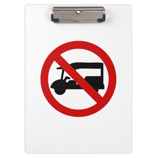 NO Tuk-Tukタクシー⚠タイの道路標識⚠ クリップボード (正面)