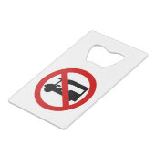 NO Tuk-Tukタクシー⚠タイの道路標識⚠ クレジットカード栓抜き (正面アングル)