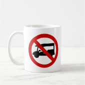 NO Tuk-Tukタクシー⚠タイの道路標識⚠ コーヒーマグカップ (左)