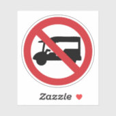 NO Tuk-Tukタクシー⚠タイの道路標識⚠ シール (シート)