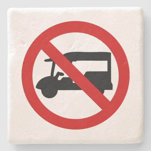 NO Tuk-Tukタクシー⚠タイの道路標識⚠ ストーンコースター (正面)