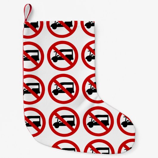 NO Tuk-Tukタクシー⚠タイの道路標識⚠ スモールクリスマスストッキング (正面)