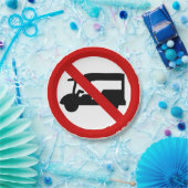 NO Tuk-Tukタクシー⚠タイの道路標識⚠ ペーパープレート (パーティー)