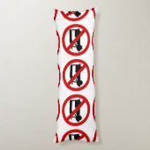 NO Tuk-Tukタクシー⚠タイの道路標識⚠ ボディピロー (裏面 (縦))