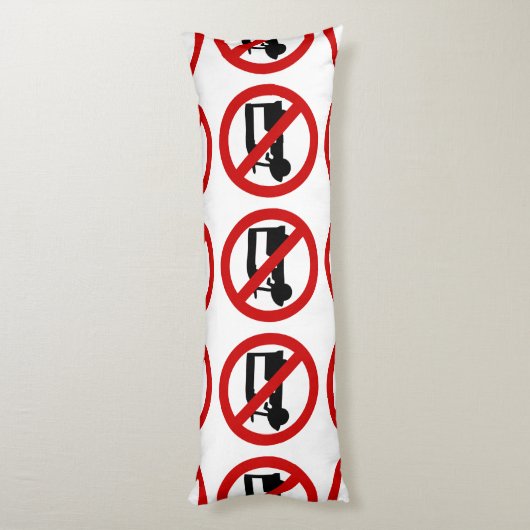 NO Tuk-Tukタクシー⚠タイの道路標識⚠ ボディピロー (裏面 (縦))