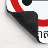 NO Tuk-Tukタクシー⚠タイの道路標識⚠ マウスパッド (コーナー)