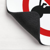 NO Tuk-Tukタクシー⚠タイの道路標識⚠ マウスパッド (コーナー)