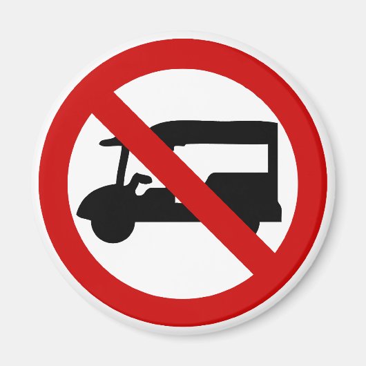 NO Tuk-Tukタクシー⚠タイの道路標識⚠ マグネット (正面)