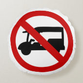 NO Tuk-Tukタクシー⚠タイの道路標識⚠ ラウンドクッション (正面)