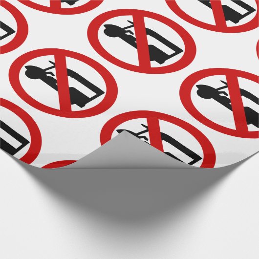 NO Tuk-Tukタクシー⚠タイの道路標識⚠ ラッピングペーパー (角)