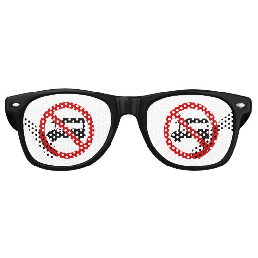 NO Tuk-Tukタクシー⚠タイの道路標識⚠ レトロサングラス (正面)