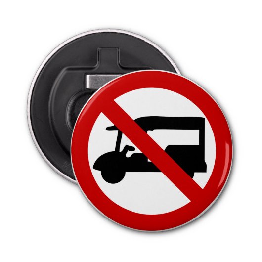 NO Tuk-Tukタクシー⚠タイの道路標識⚠ 栓抜き (正面)