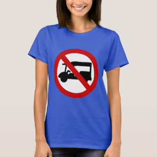 NO Tuk-Tukタクシー⚠タイの道路標識⚠ Tシャツ