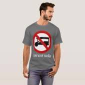 NO Tuk-Tukタクシー⚠タイの道路標識⚠ Tシャツ (正面フル)