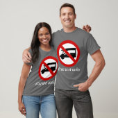 NO Tuk-Tukタクシー⚠タイの道路標識⚠ Tシャツ (ユニセックス)