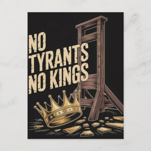 No Tyrants No Kings ポストカード (正面)