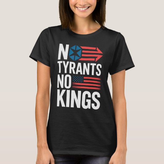 No Tyrants No Kings / Hands Off Protest Tシャツ (正面)