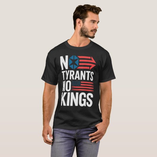 No Tyrants No Kings / Hands Off Protest Tシャツ (正面フル)