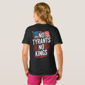 No Tyrants No Kings Patriotic Freedom Activism Tee Tシャツ (裏面フル)