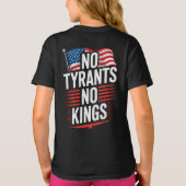 No Tyrants No Kings Patriotic Freedom Activism Tee Tシャツ (裏面)
