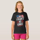 No Tyrants No Kings Patriotic Freedom Activism Tee Tシャツ (正面フル)