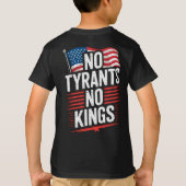 No Tyrants No Kings Patriotic Freedom Activism Tee Tシャツ (裏面)